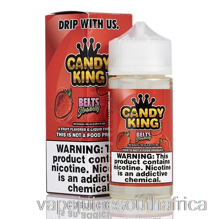 Vape Juice South Africa Belts Strawberry - Candy King - 100Ml 3Mg
